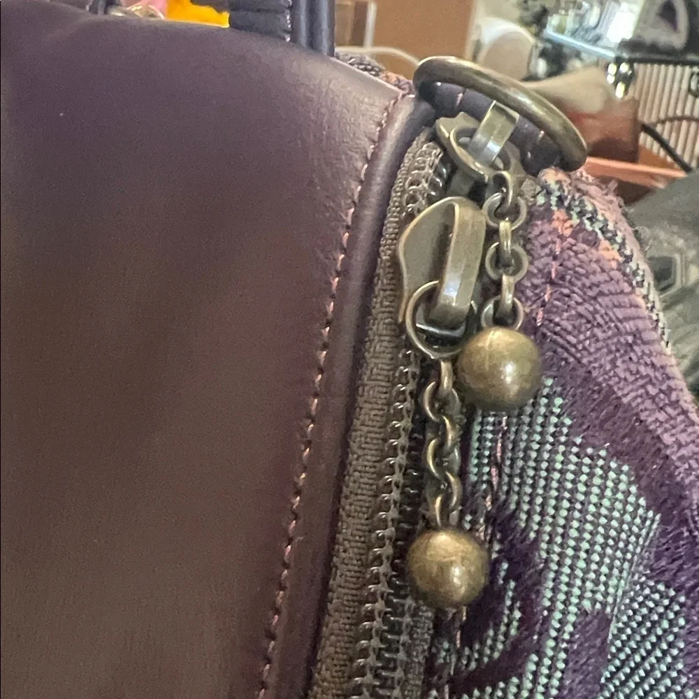 Purple and tapestry mini Backpack